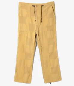 String Fatigue Pant - Khaki - Ripstop Cut Jacquard