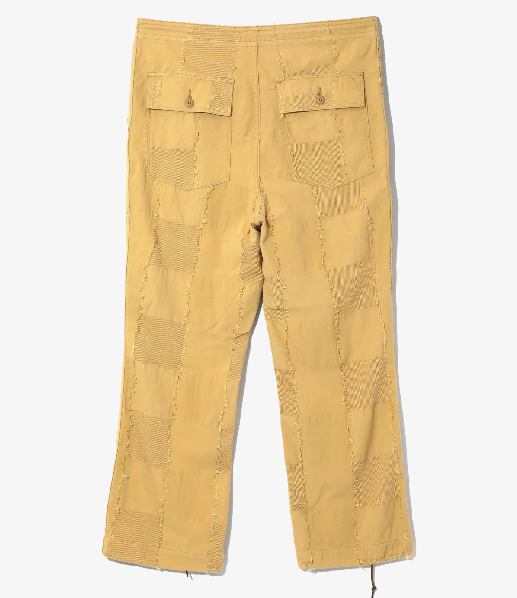 String Fatigue Pant - Khaki - Ripstop Cut Jacquard