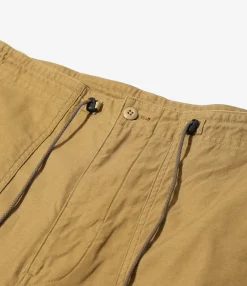 String Fatigue Pant - Mocha - Back Sateen