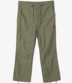 String Fatigue Pant - Olive - Back Sateen