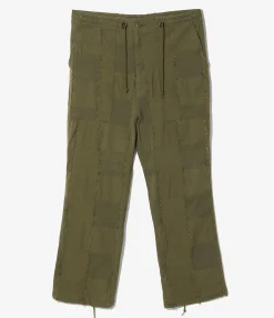String Fatigue Pant - Olive - Ripstop Cut Jacquard