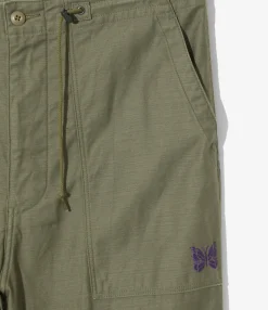 String Fatigue Pant - Olive - Back Sateen