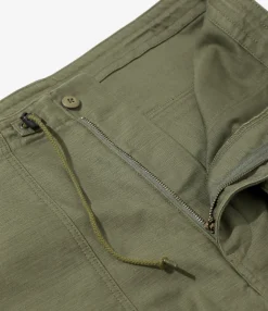 String Fatigue Pant - Olive - Back Sateen