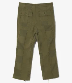 String Fatigue Pant - Olive - Ripstop Cut Jacquard