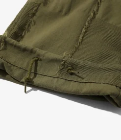String Fatigue Pant - Olive - Ripstop Cut Jacquard