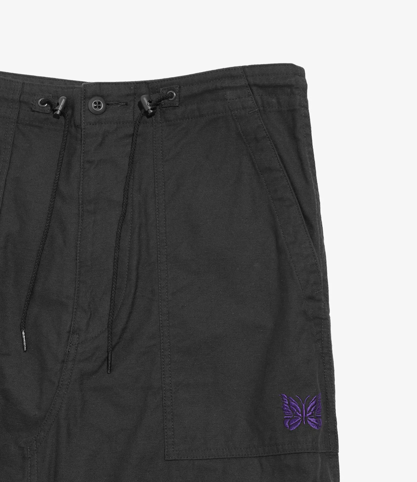 String Fatigue Skirt - Black - Back Sateen