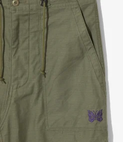 String Fatigue Skirt - Olive - Back Sateen