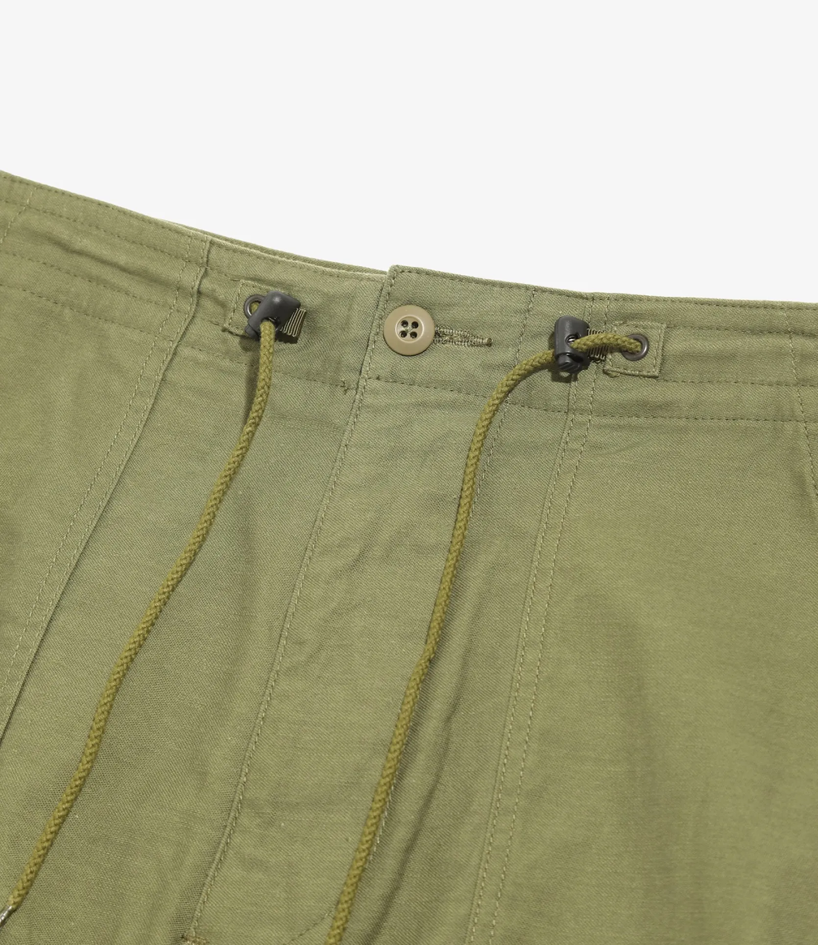String Fatigue Skirt - Olive - Back Sateen
