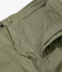 String Fatigue Skirt - Olive - Back Sateen