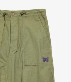 String Fatigue Skirt - Olive - Back Sateen