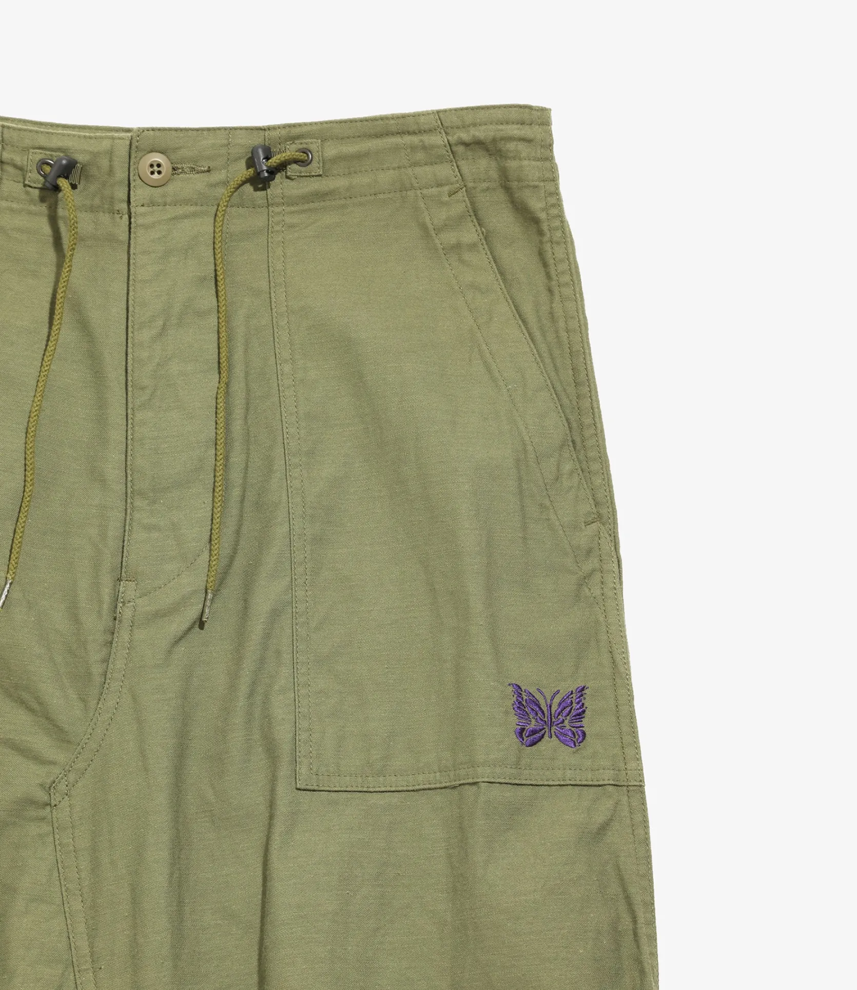 String Fatigue Skirt - Olive - Back Sateen