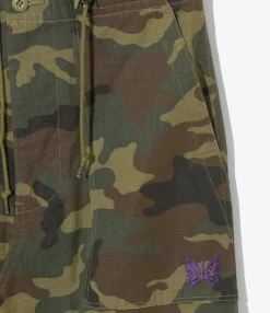 String Fatigue Skirt - Woodland - Cotton Ripstop / Camo