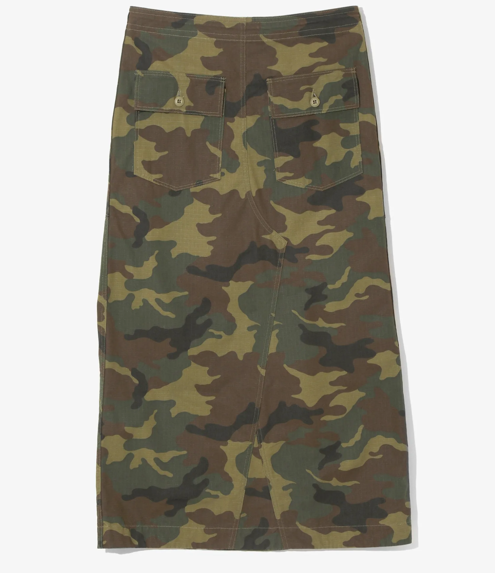 String Fatigue Skirt - Woodland - Cotton Ripstop / Camo