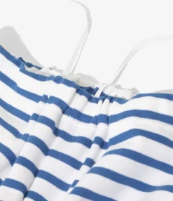 Swallow Frill Side Pants - Stripe