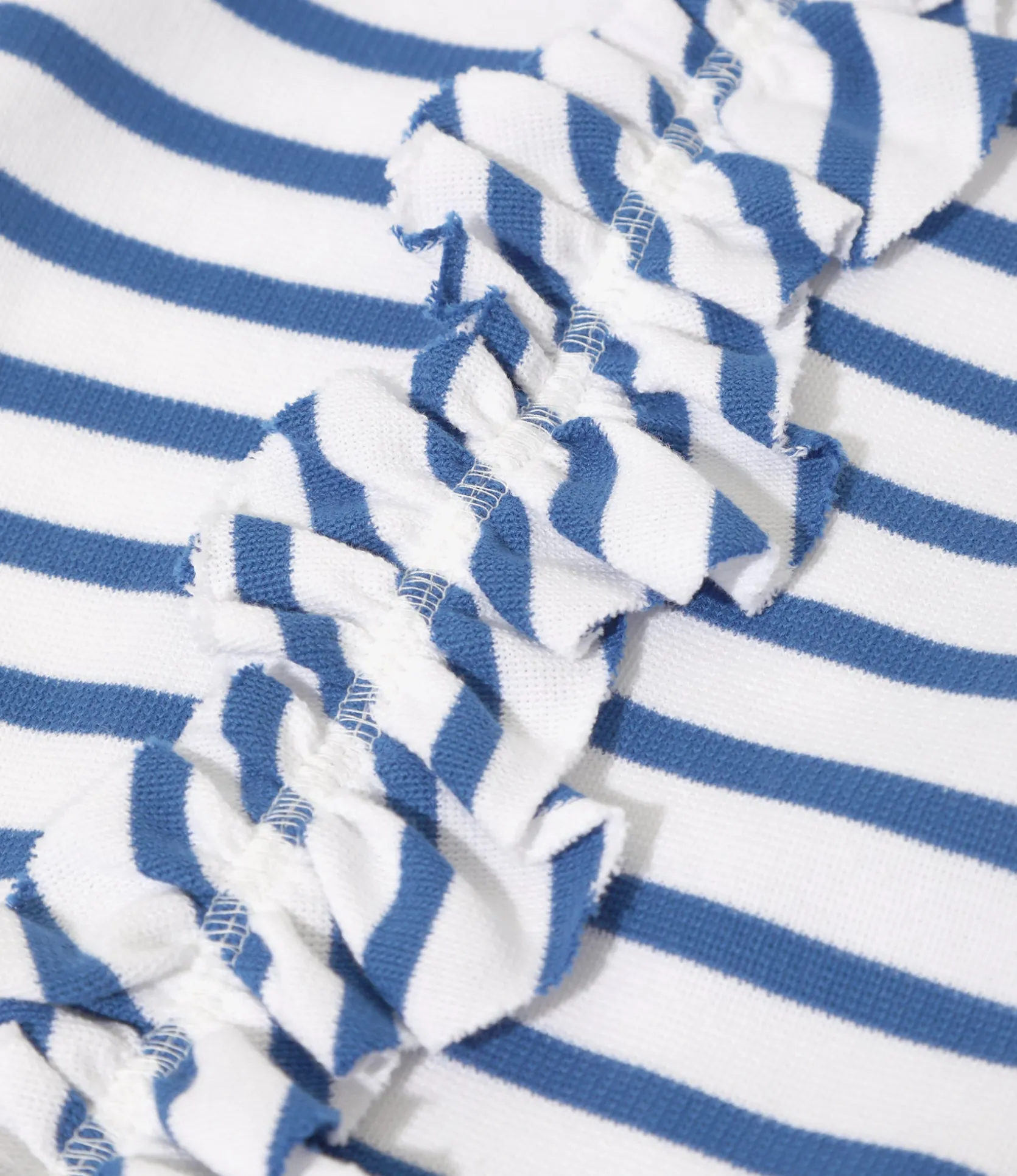 Swallow Frill Side Pants - Stripe