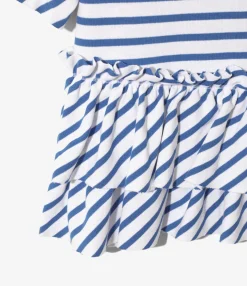 Swallow Frill Tiered Top - Stripe