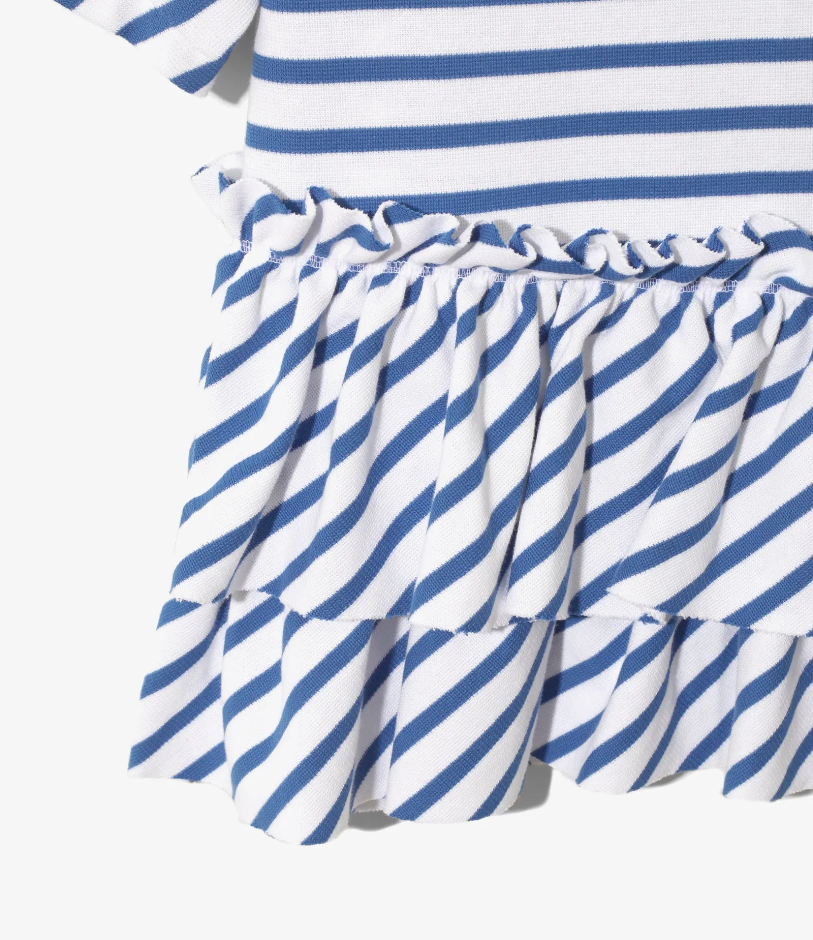 Swallow Frill Tiered Top - Stripe
