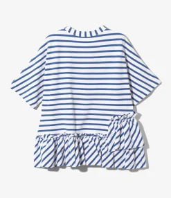 Swallow Frill Tiered Top - Stripe