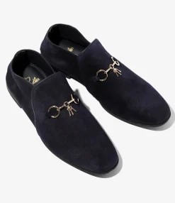 Tassel Bit Slip-On Chukka - Purple