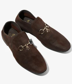 Tassel Bit Slip-On Chukka - Dk. Brown
