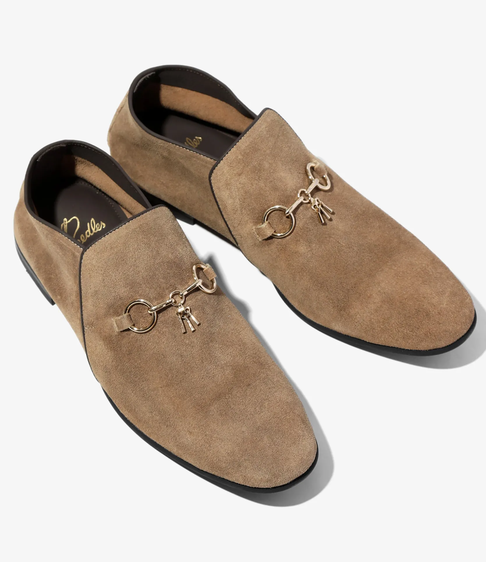 Tassel Bit Slip-On Chukka - Taupe