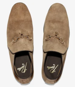 Tassel Bit Slip-On Chukka - Taupe