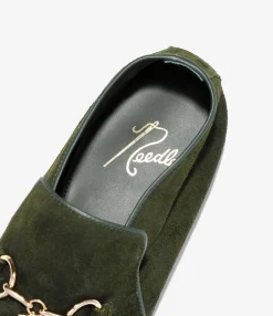 Tassel Bit Slip-On Chukka - Olive