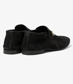Tassel Bit Slip-On Chukka - Black