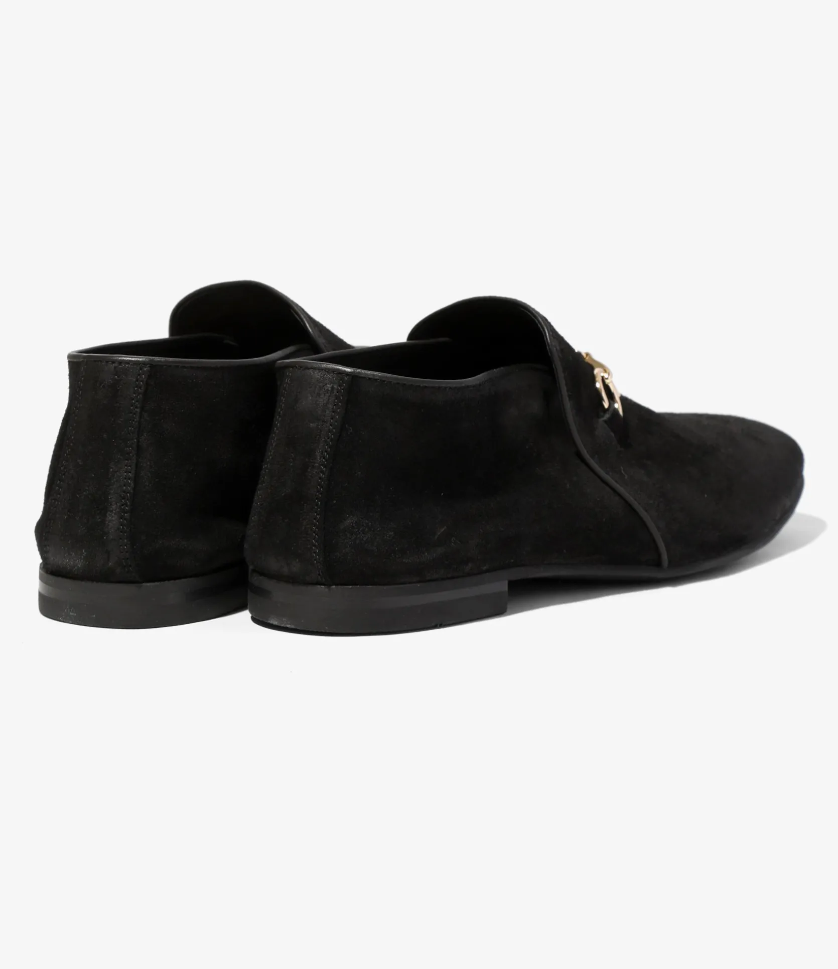 Tassel Bit Slip-On Chukka - Black