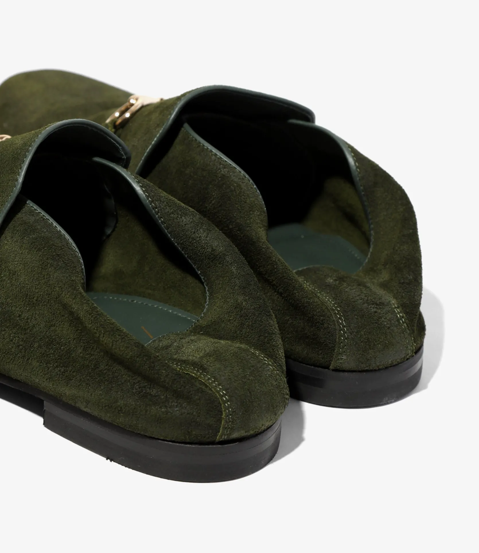 Tassel Bit Slip-On Chukka - Olive
