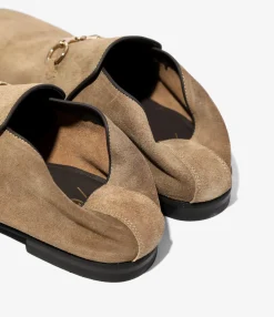 Tassel Bit Slip-On Chukka - Taupe