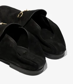 Tassel Bit Slip-On Chukka - Black