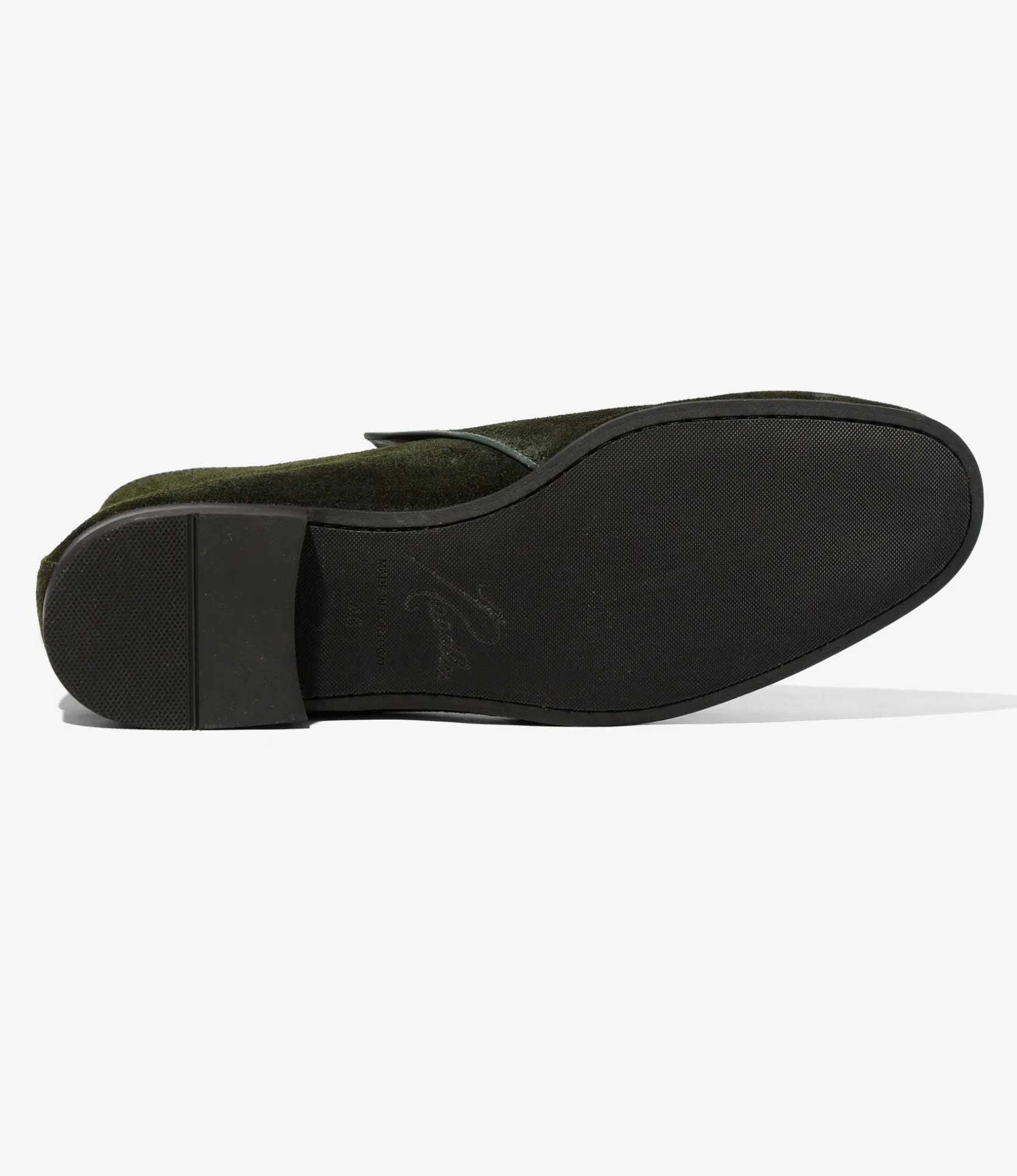 Tassel Bit Slip-On Chukka - Olive