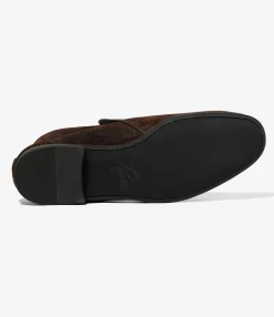 Tassel Bit Slip-On Chukka - Dk. Brown