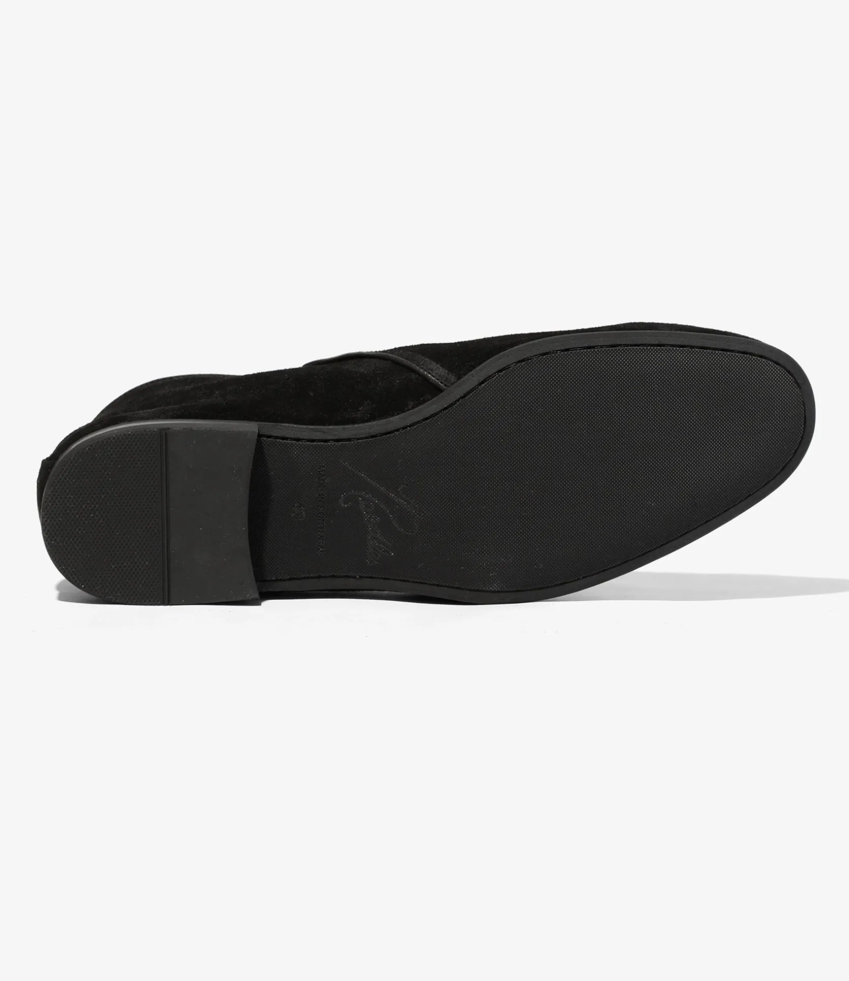 Tassel Bit Slip-On Chukka - Black