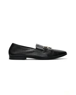 Tassel Bit Unlined Slip-On - Black