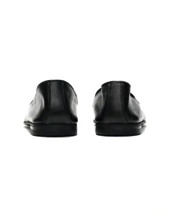 Tassel Bit Unlined Slip-On - Black