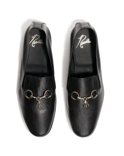 Tassel Bit Unlined Slip-On - Black