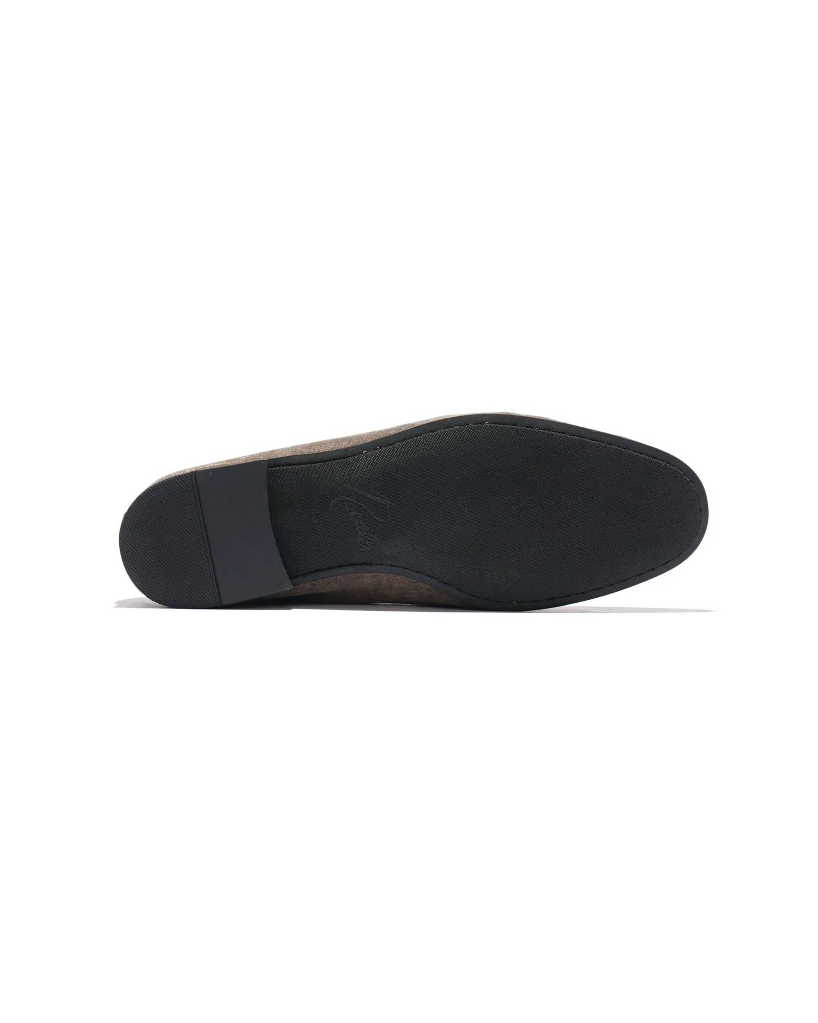 Tassel Bit Unlined Slip-on - Roughout - Taupe
