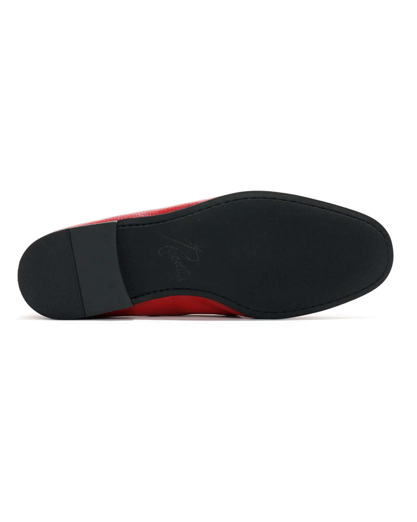 Tassel Bit Unlined Slip-On - Red