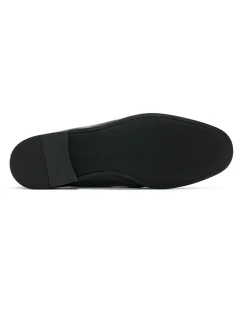 Tassel Bit Unlined Slip-On - Black