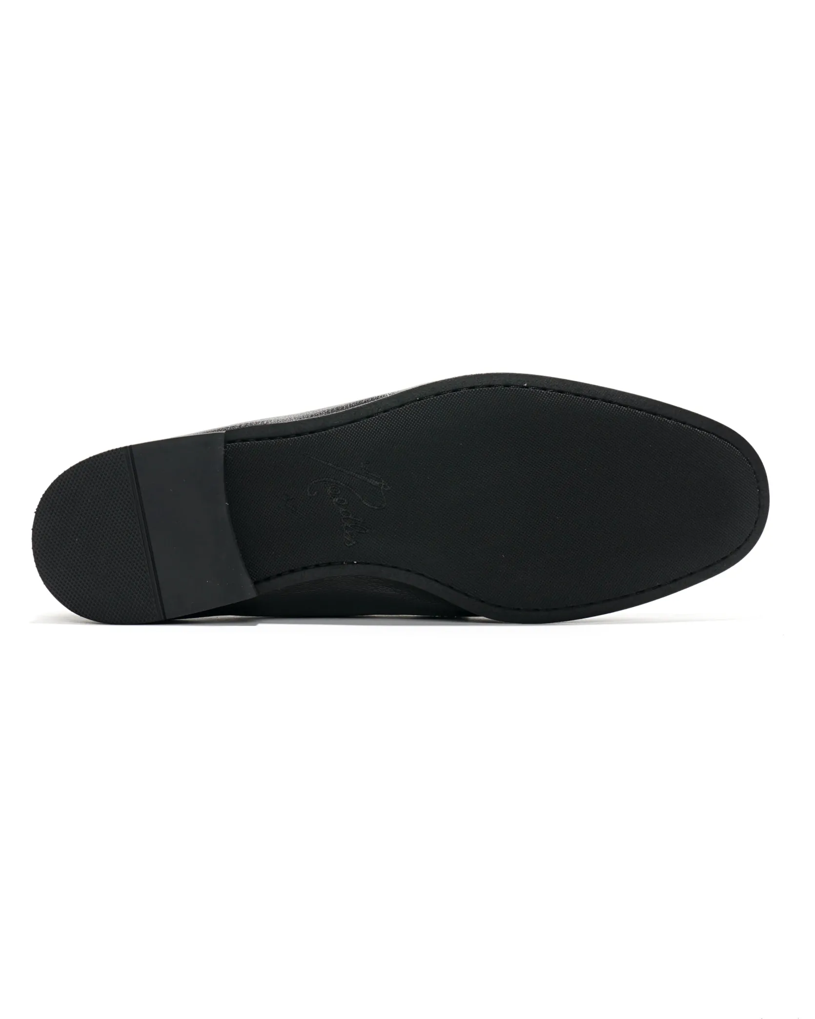Tassel Bit Unlined Slip-On - Black