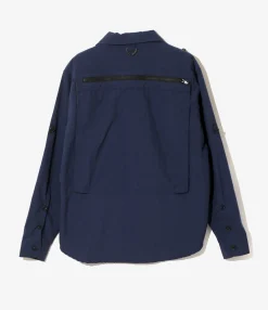 Tenkara Trout Shirt - Navy - Nylon Poplin