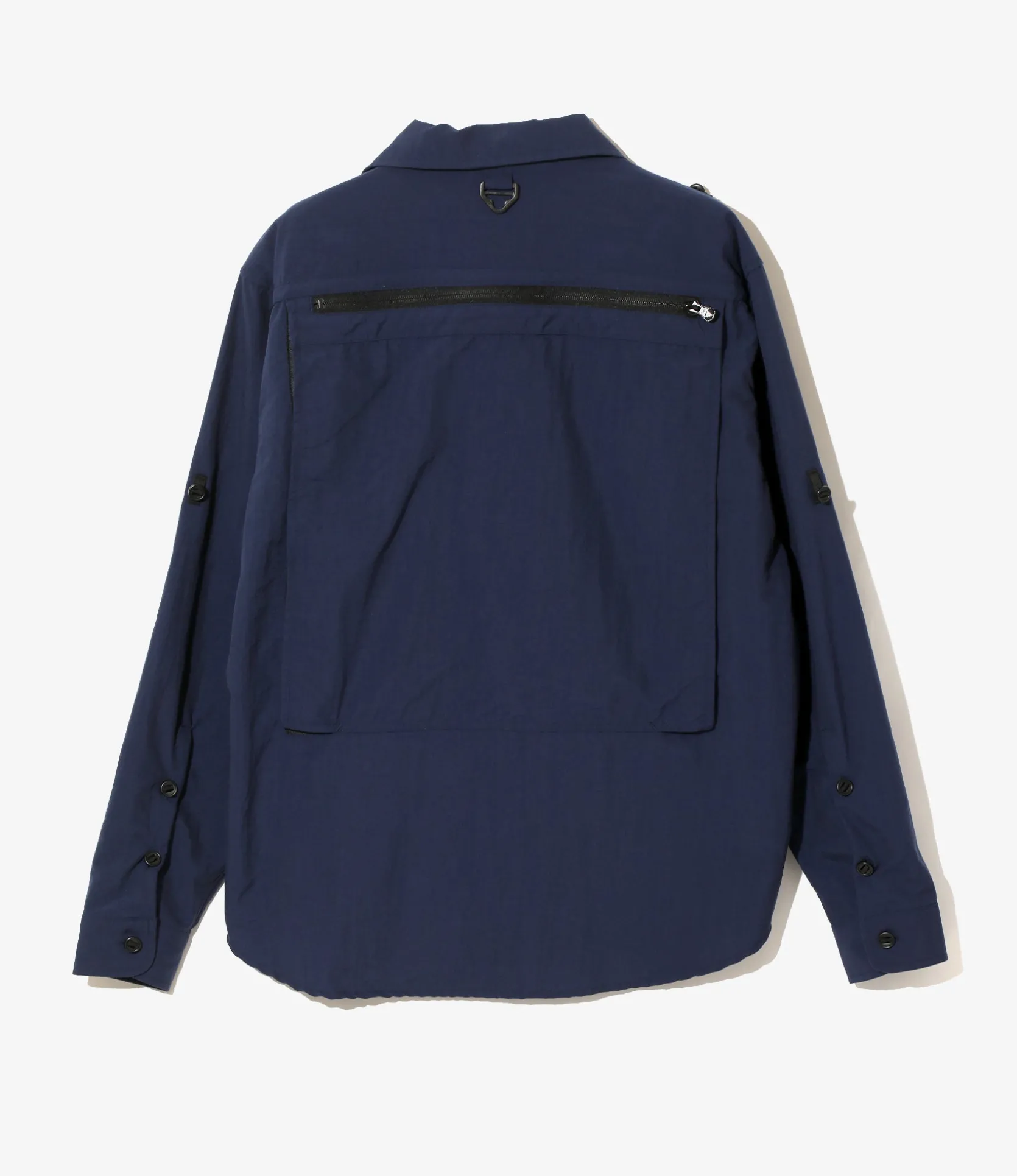 Tenkara Trout Shirt - Navy - Nylon Poplin