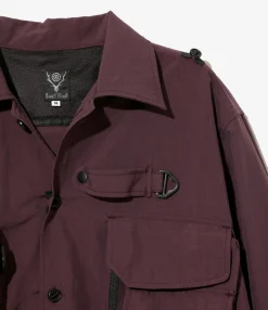 Tenkara Trout Shirt - Purple - Nylon Poplin