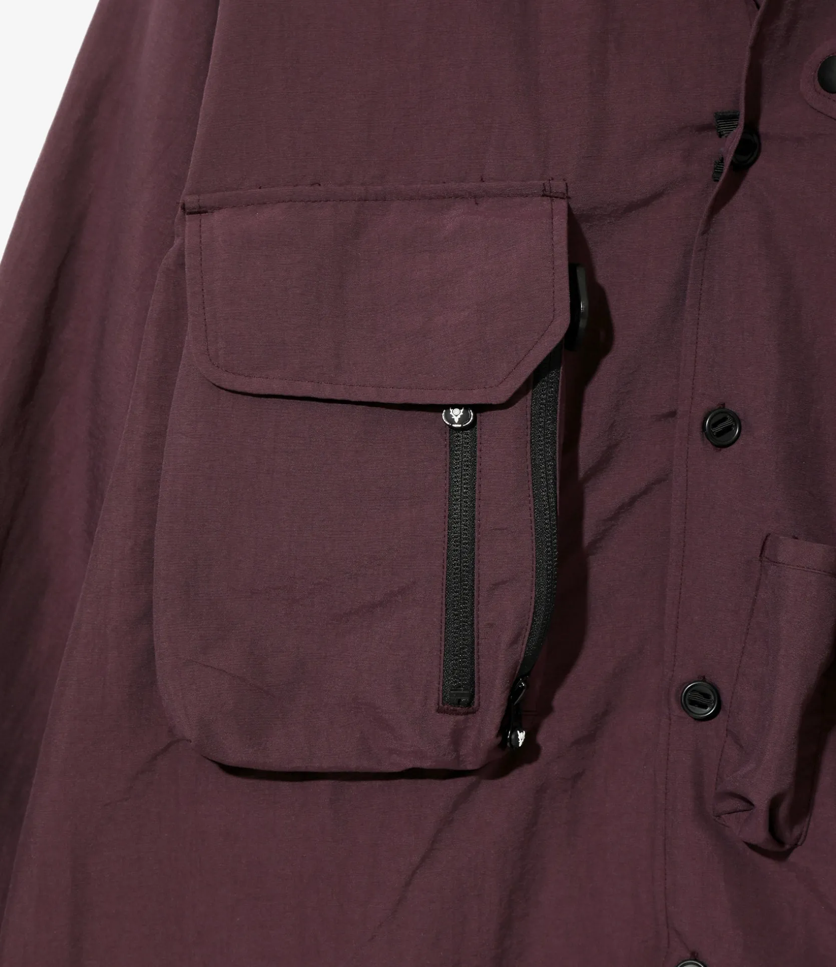 Tenkara Trout Shirt - Purple - Nylon Poplin