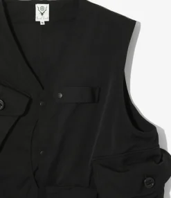 Tenkara Vest - Black - Nylon Twill