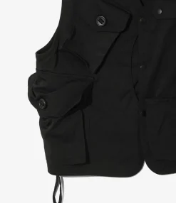 Tenkara Vest - Black - Nylon Twill