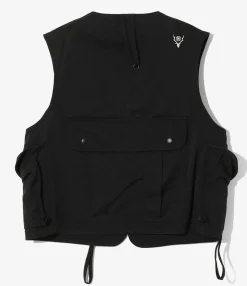 Tenkara Vest - Black - Nylon Twill