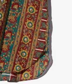 19th Century BD Shirt - Jade/Khaki Floral Stripe